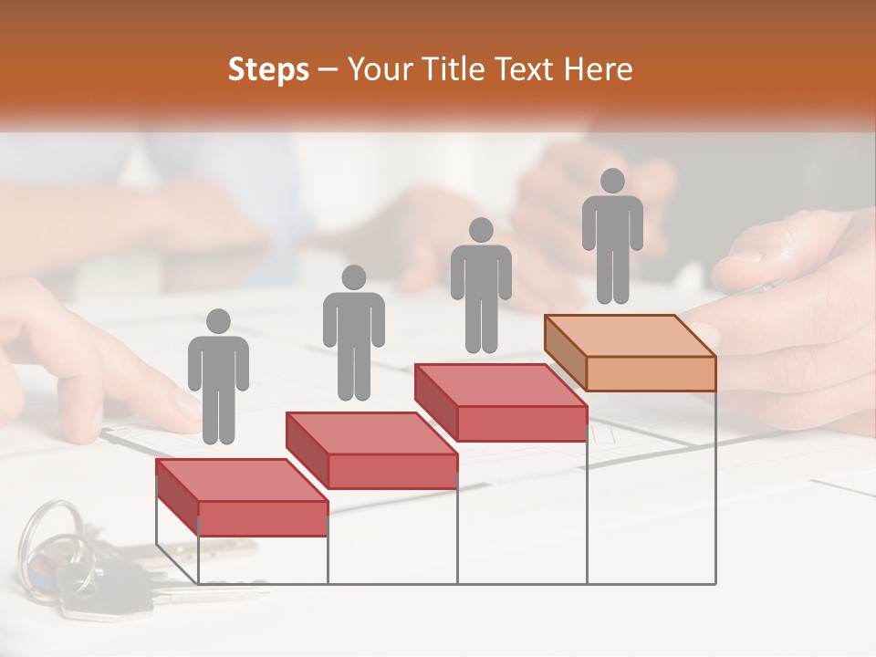 A Group Of People Sitting Around A Table With Keys PowerPoint Template