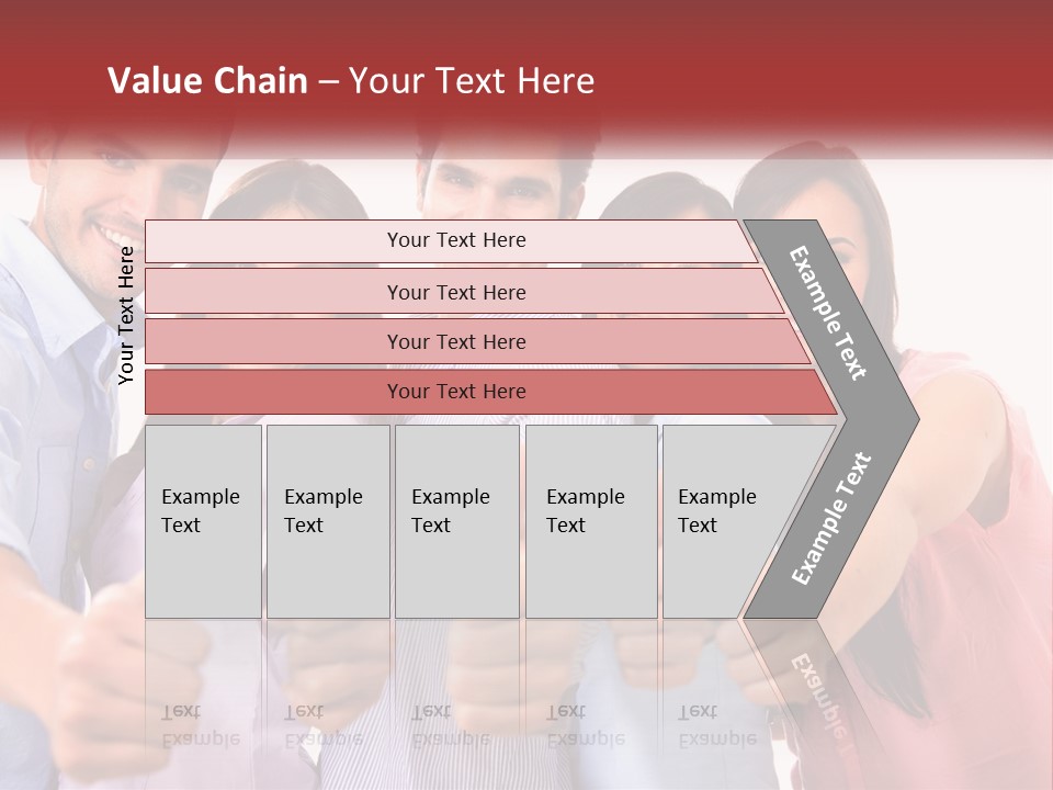 A Group Of People Giving Thumbs Up PowerPoint Template