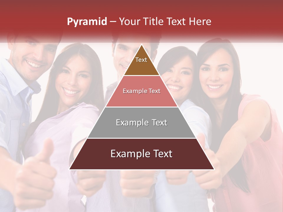 A Group Of People Giving Thumbs Up PowerPoint Template