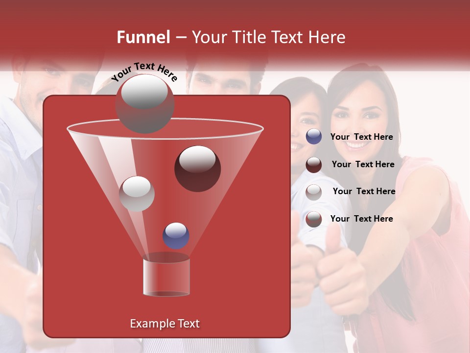 A Group Of People Giving Thumbs Up PowerPoint Template