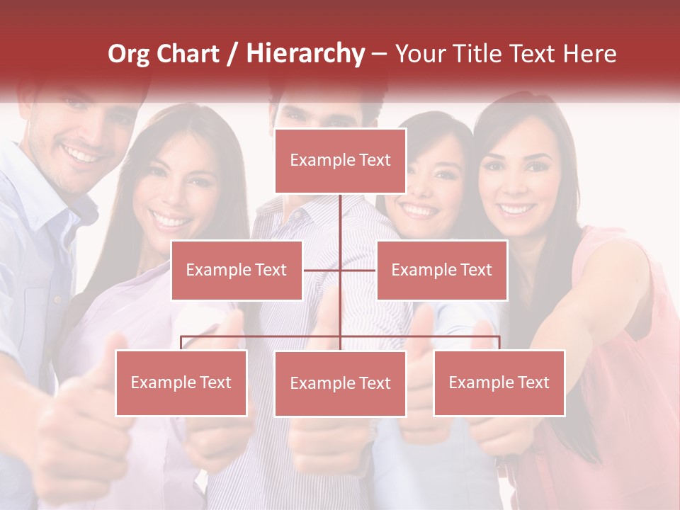 A Group Of People Giving Thumbs Up PowerPoint Template
