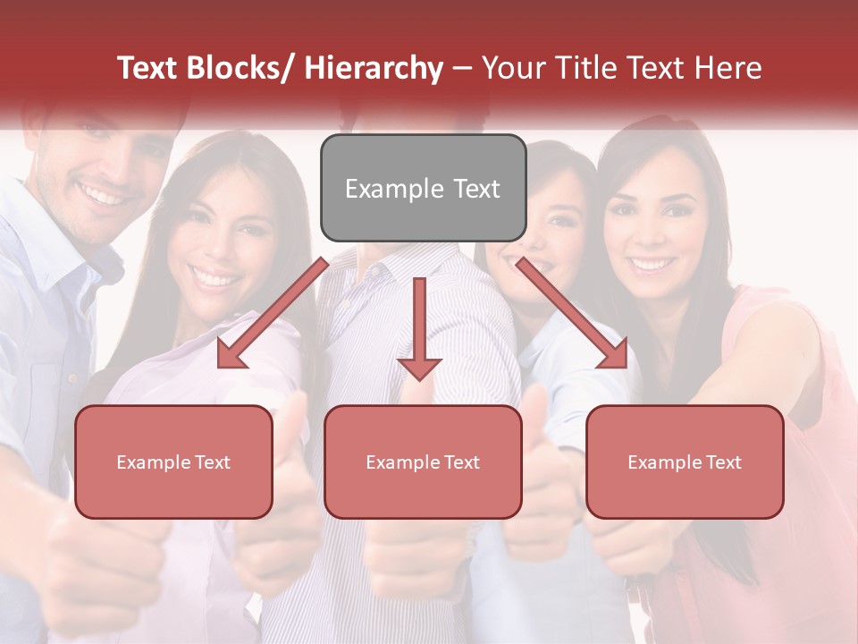 A Group Of People Giving Thumbs Up PowerPoint Template