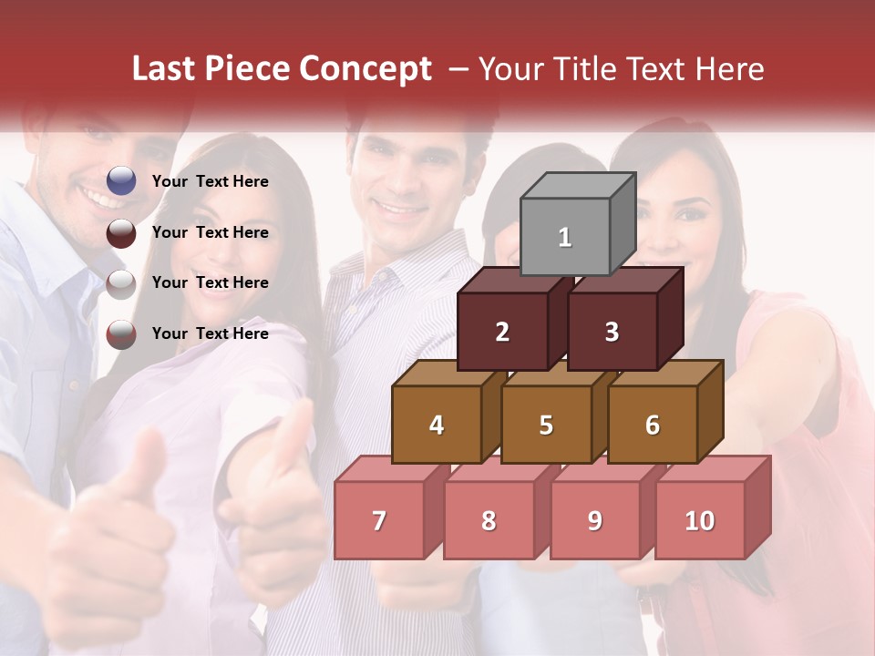 A Group Of People Giving Thumbs Up PowerPoint Template