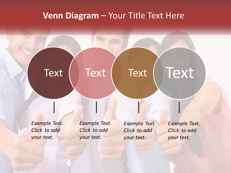 A Group Of People Giving Thumbs Up PowerPoint Template
