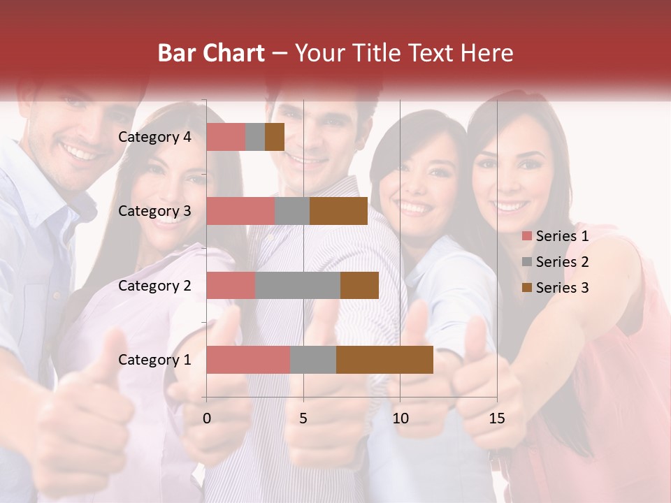 A Group Of People Giving Thumbs Up PowerPoint Template