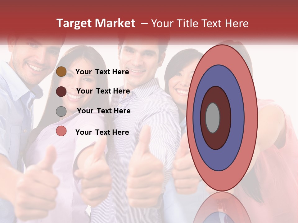 A Group Of People Giving Thumbs Up PowerPoint Template