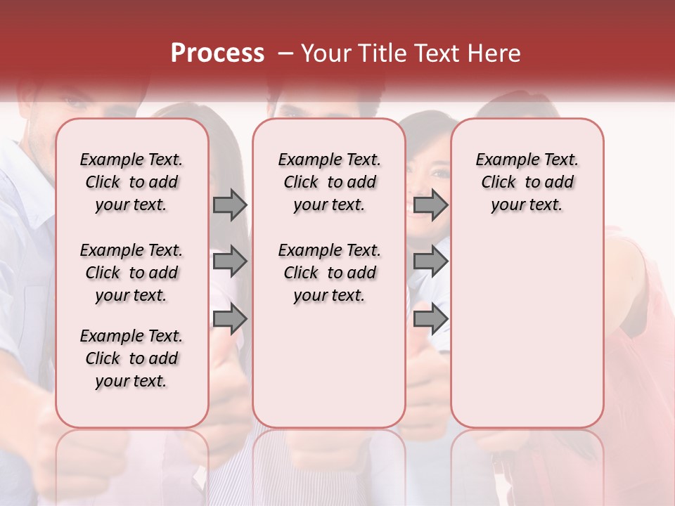 A Group Of People Giving Thumbs Up PowerPoint Template