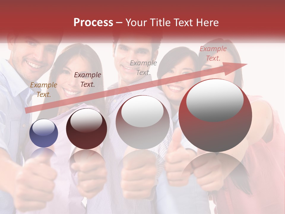 A Group Of People Giving Thumbs Up PowerPoint Template