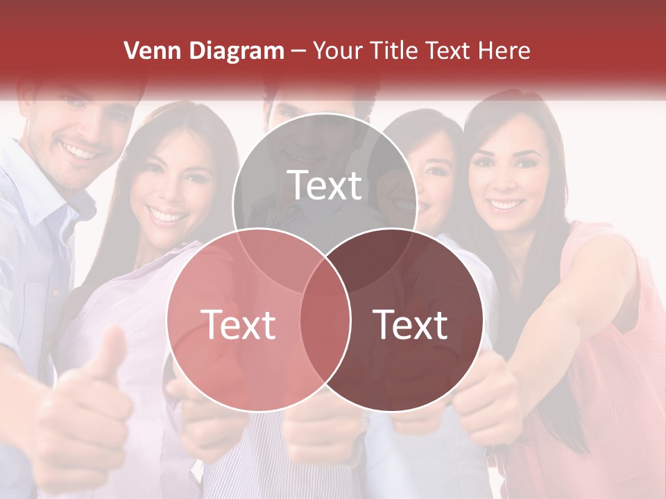 A Group Of People Giving Thumbs Up PowerPoint Template