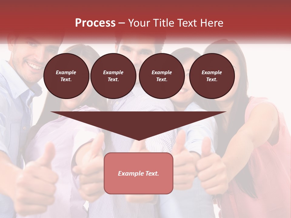 A Group Of People Giving Thumbs Up PowerPoint Template