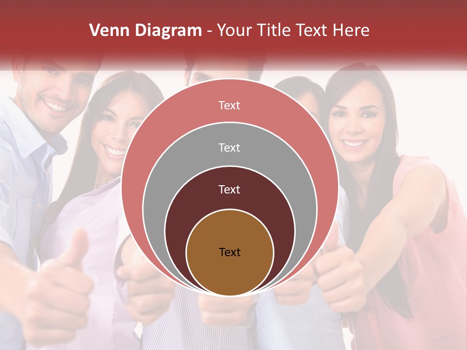 A Group Of People Giving Thumbs Up PowerPoint Template