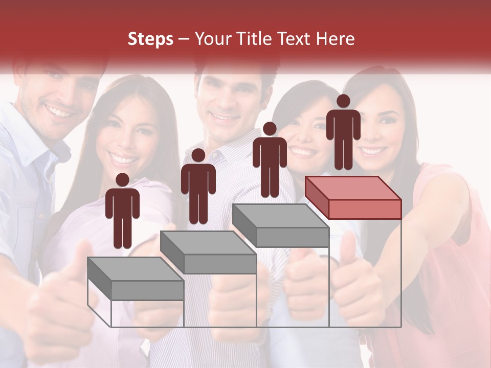 A Group Of People Giving Thumbs Up PowerPoint Template