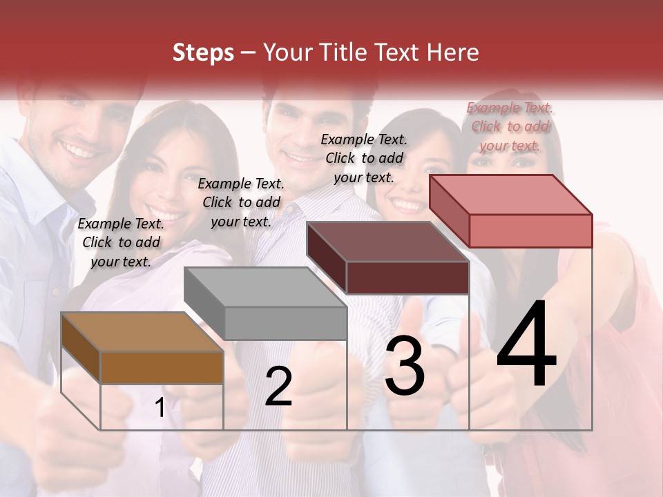 A Group Of People Giving Thumbs Up PowerPoint Template