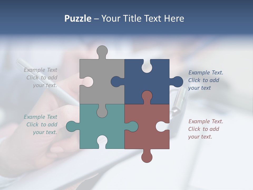 A Person Writing On A Piece Of Paper With A Pen PowerPoint Template