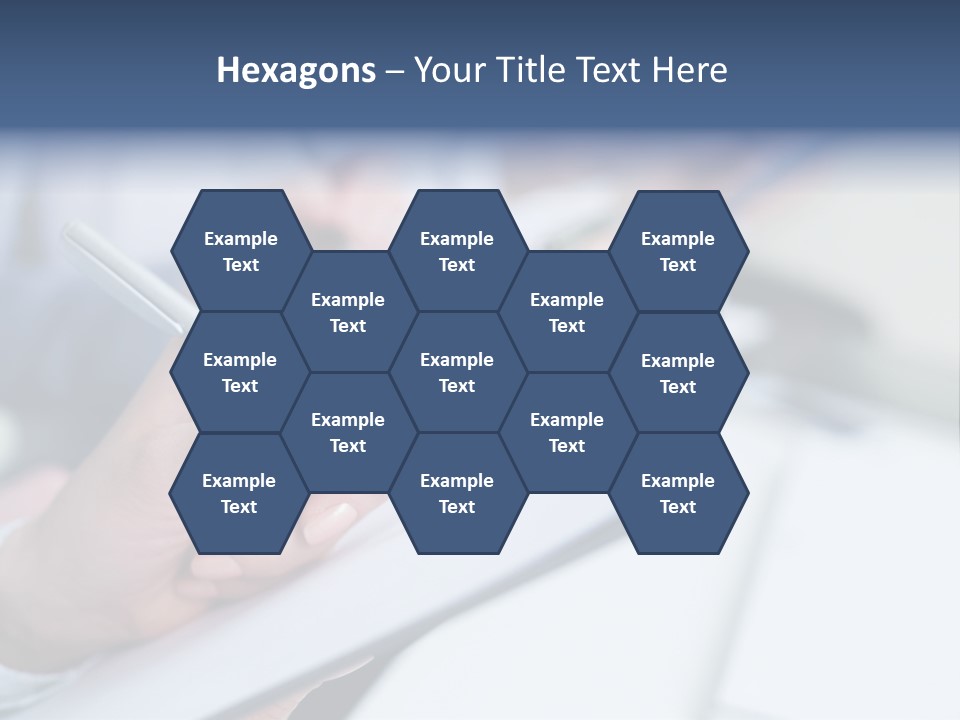 A Person Writing On A Piece Of Paper With A Pen PowerPoint Template