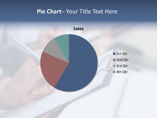 A Person Writing On A Piece Of Paper With A Pen PowerPoint Template