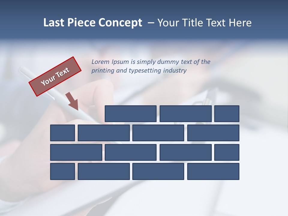 A Person Writing On A Piece Of Paper With A Pen PowerPoint Template