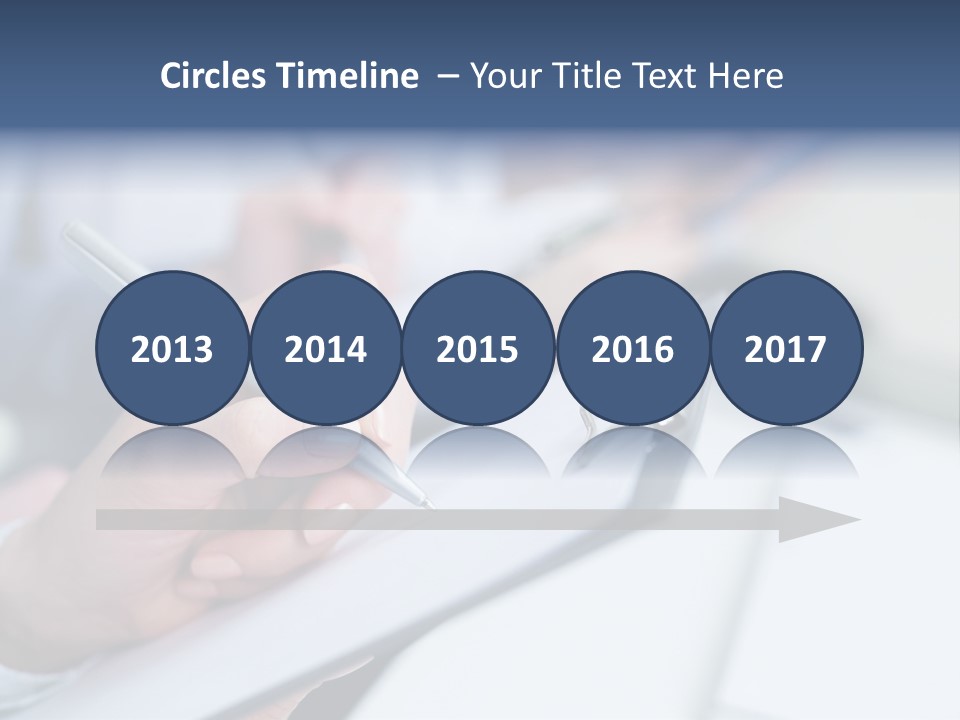 A Person Writing On A Piece Of Paper With A Pen PowerPoint Template