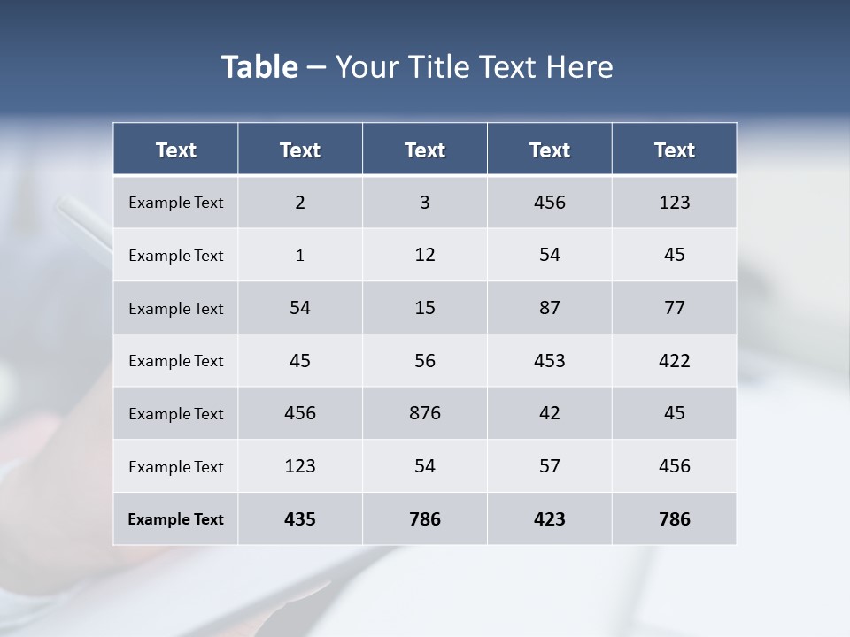 A Person Writing On A Piece Of Paper With A Pen PowerPoint Template