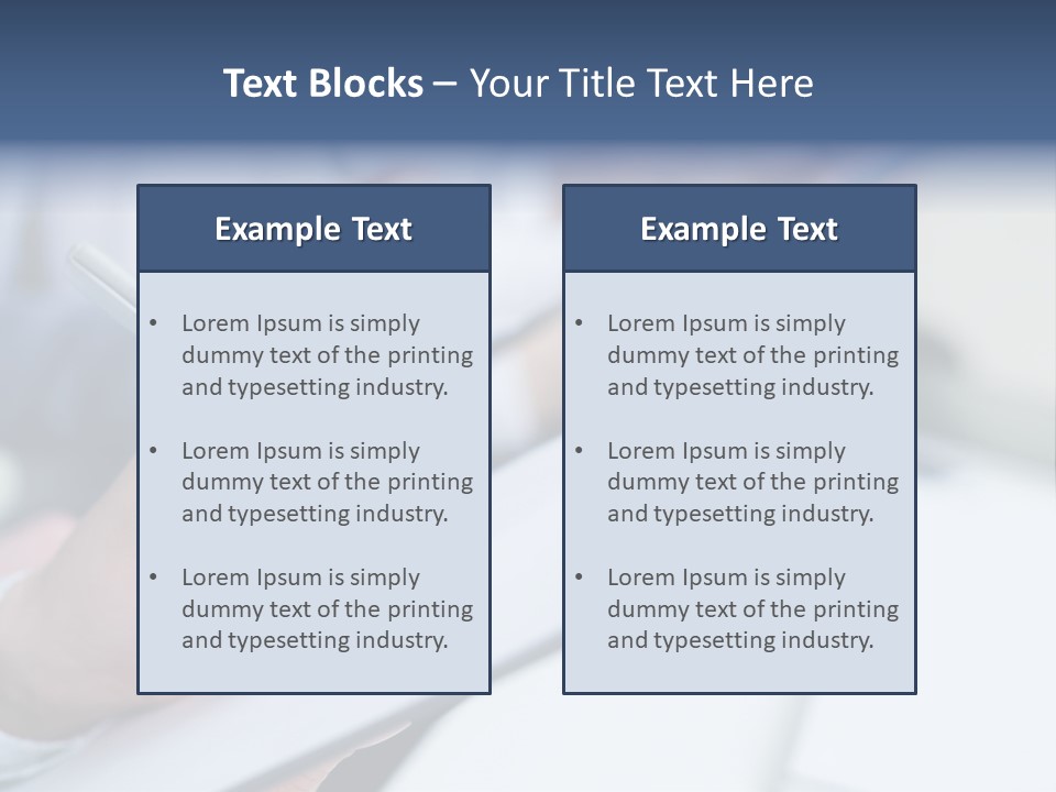 A Person Writing On A Piece Of Paper With A Pen PowerPoint Template