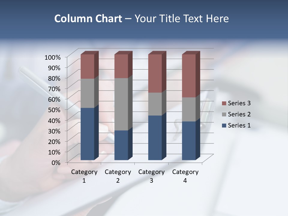 A Person Writing On A Piece Of Paper With A Pen PowerPoint Template