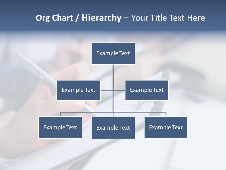 A Person Writing On A Piece Of Paper With A Pen PowerPoint Template