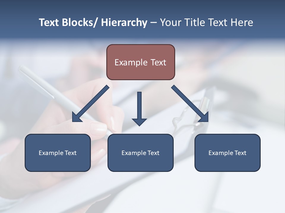 A Person Writing On A Piece Of Paper With A Pen PowerPoint Template
