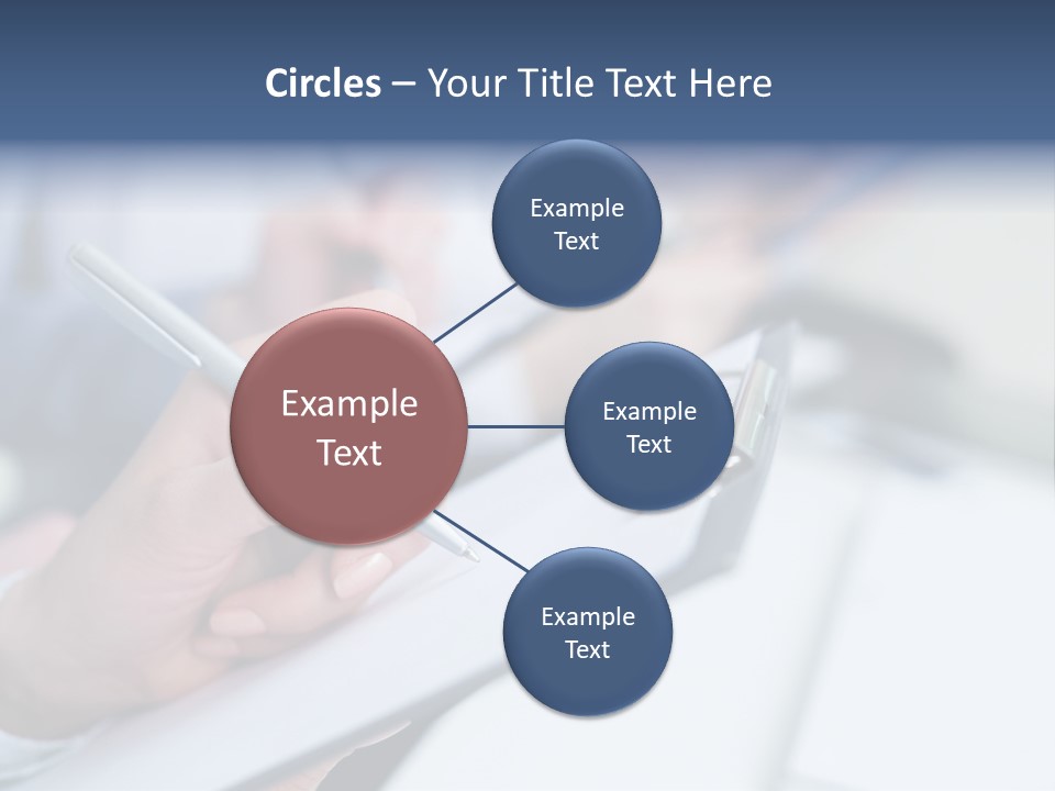 A Person Writing On A Piece Of Paper With A Pen PowerPoint Template