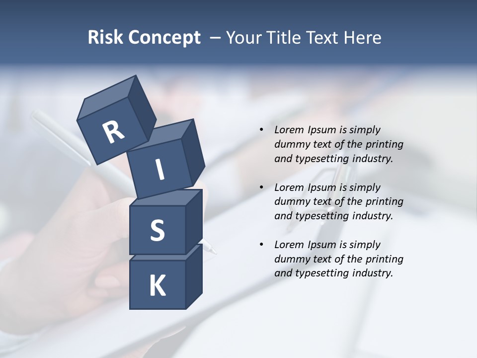 A Person Writing On A Piece Of Paper With A Pen PowerPoint Template