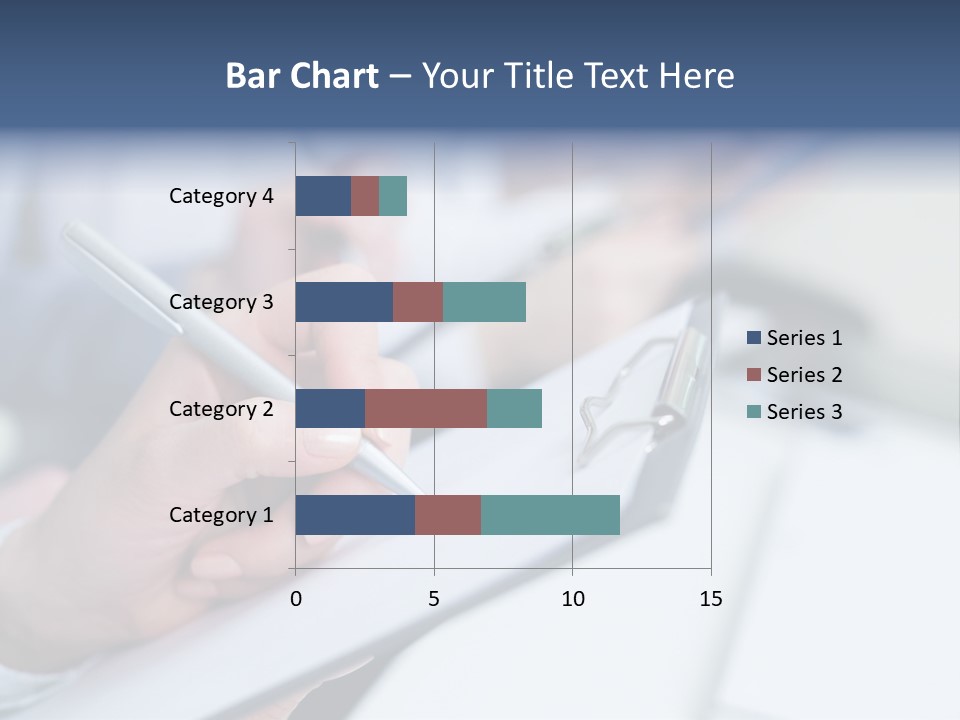 A Person Writing On A Piece Of Paper With A Pen PowerPoint Template