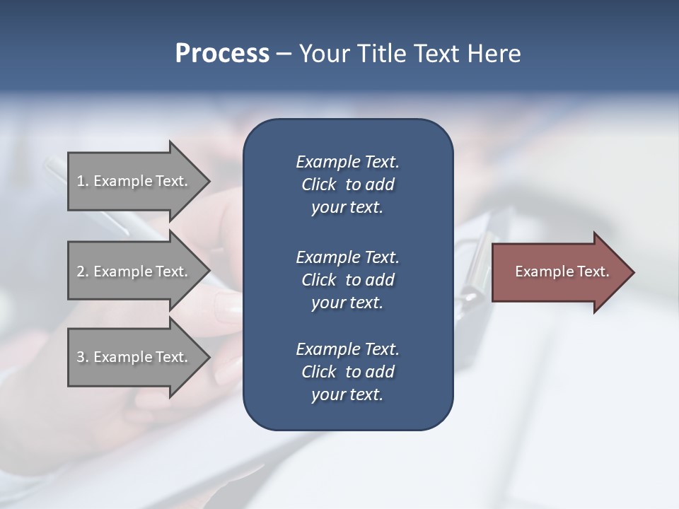 A Person Writing On A Piece Of Paper With A Pen PowerPoint Template