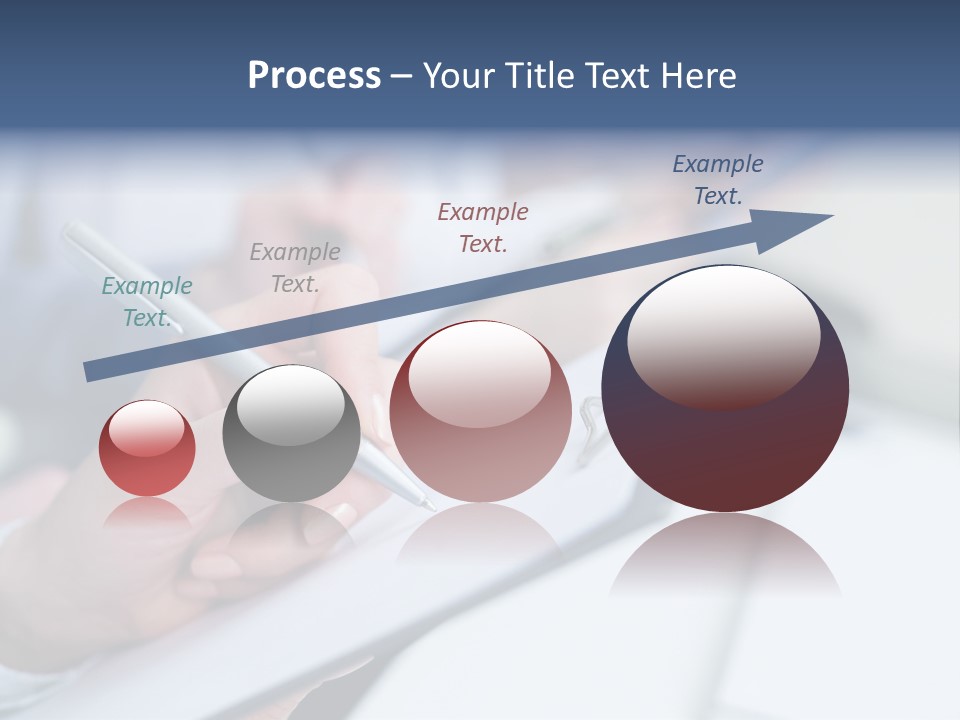 A Person Writing On A Piece Of Paper With A Pen PowerPoint Template