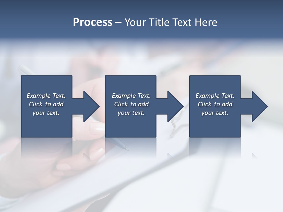 A Person Writing On A Piece Of Paper With A Pen PowerPoint Template