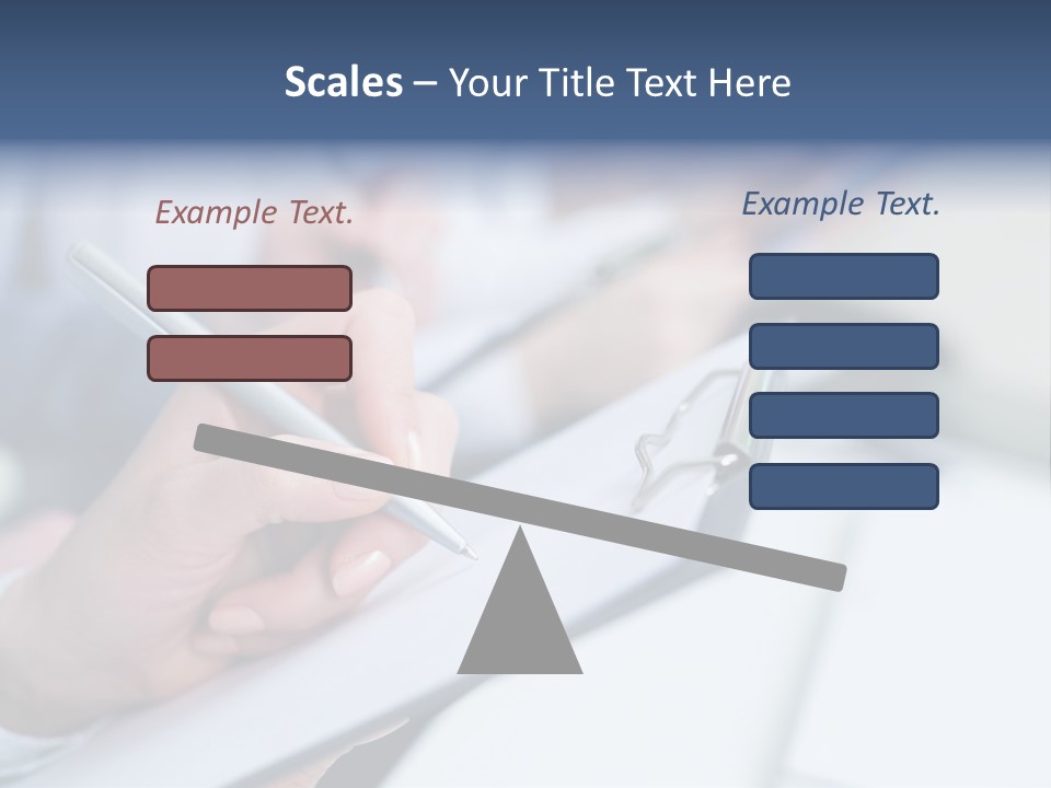 A Person Writing On A Piece Of Paper With A Pen PowerPoint Template