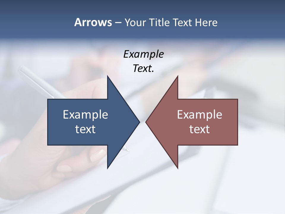 A Person Writing On A Piece Of Paper With A Pen PowerPoint Template