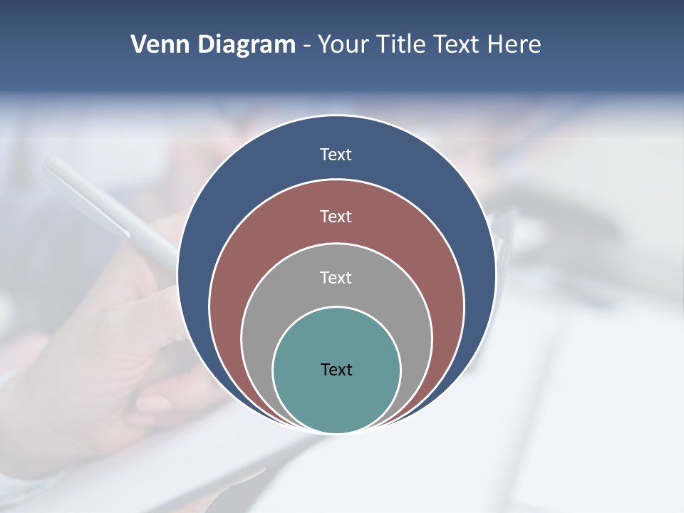 A Person Writing On A Piece Of Paper With A Pen PowerPoint Template