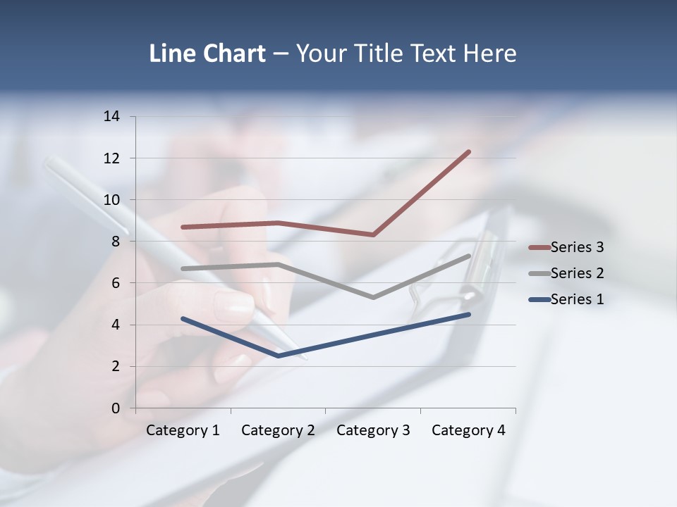 A Person Writing On A Piece Of Paper With A Pen PowerPoint Template