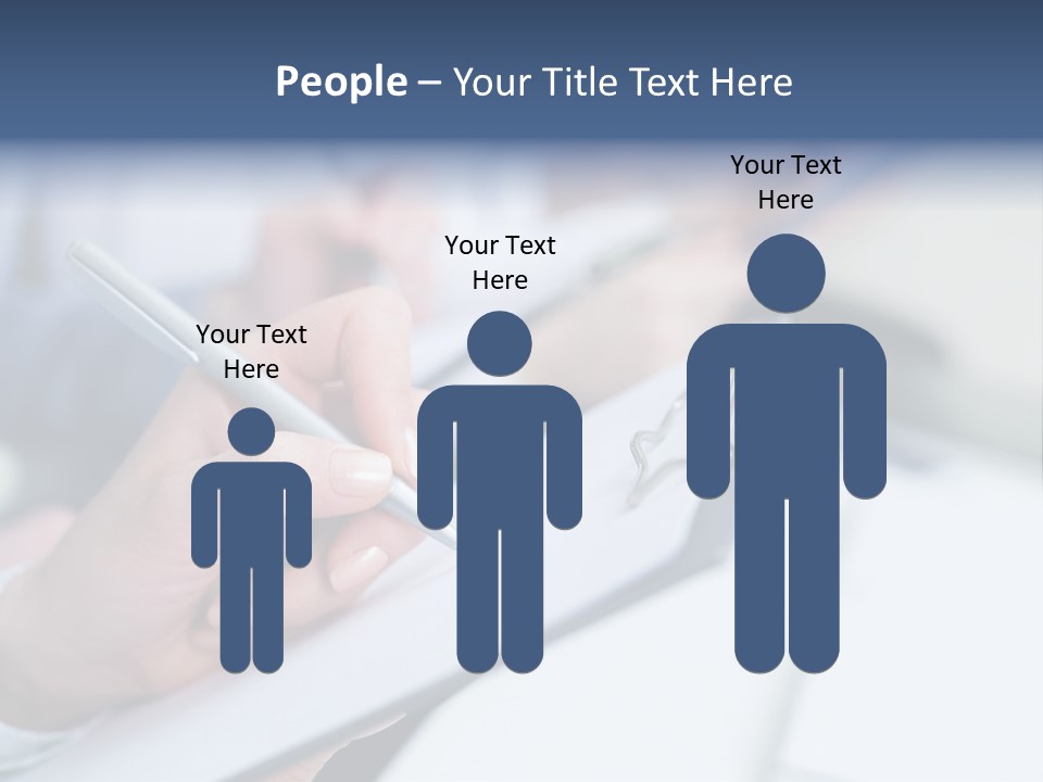 A Person Writing On A Piece Of Paper With A Pen PowerPoint Template