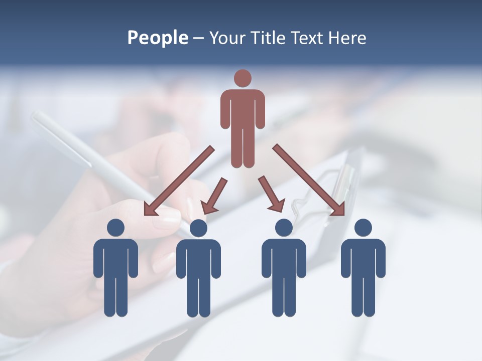 A Person Writing On A Piece Of Paper With A Pen PowerPoint Template