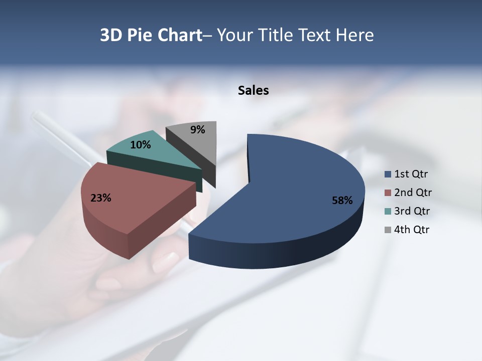 A Person Writing On A Piece Of Paper With A Pen PowerPoint Template