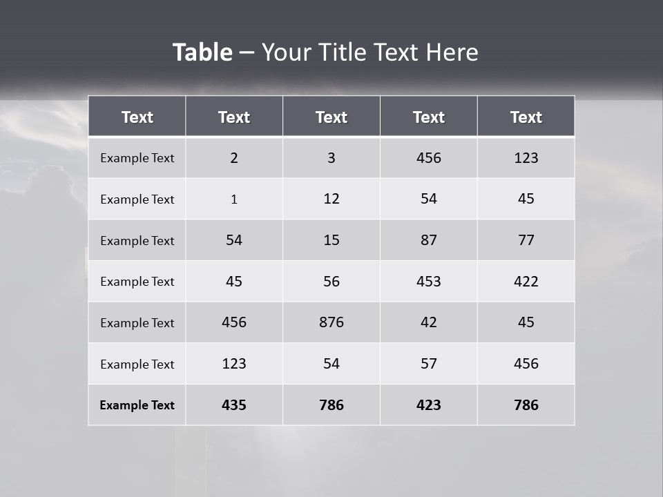 A Cross On A Cloudy Day With The Sun Shining Through The Clouds PowerPoint Template