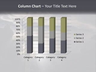 A Cross On A Cloudy Day With The Sun Shining Through The Clouds PowerPoint Template