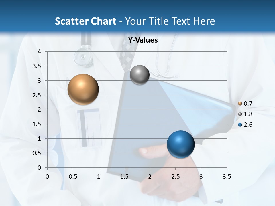 A Doctor Holding A Folder With A Stethoscope On It PowerPoint Template