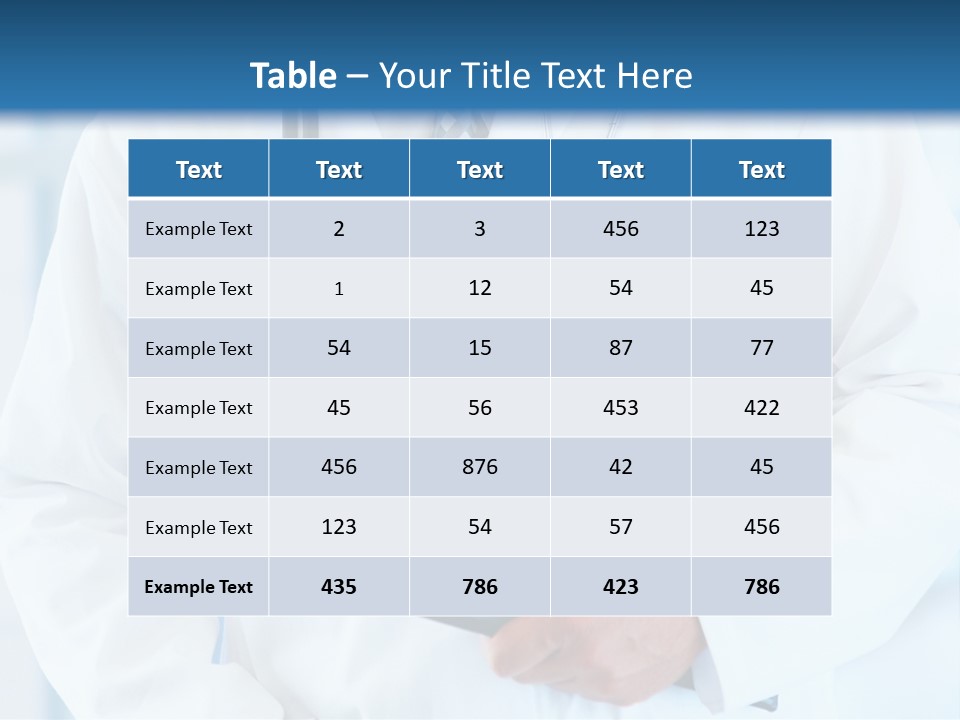 A Doctor Holding A Folder With A Stethoscope On It PowerPoint Template
