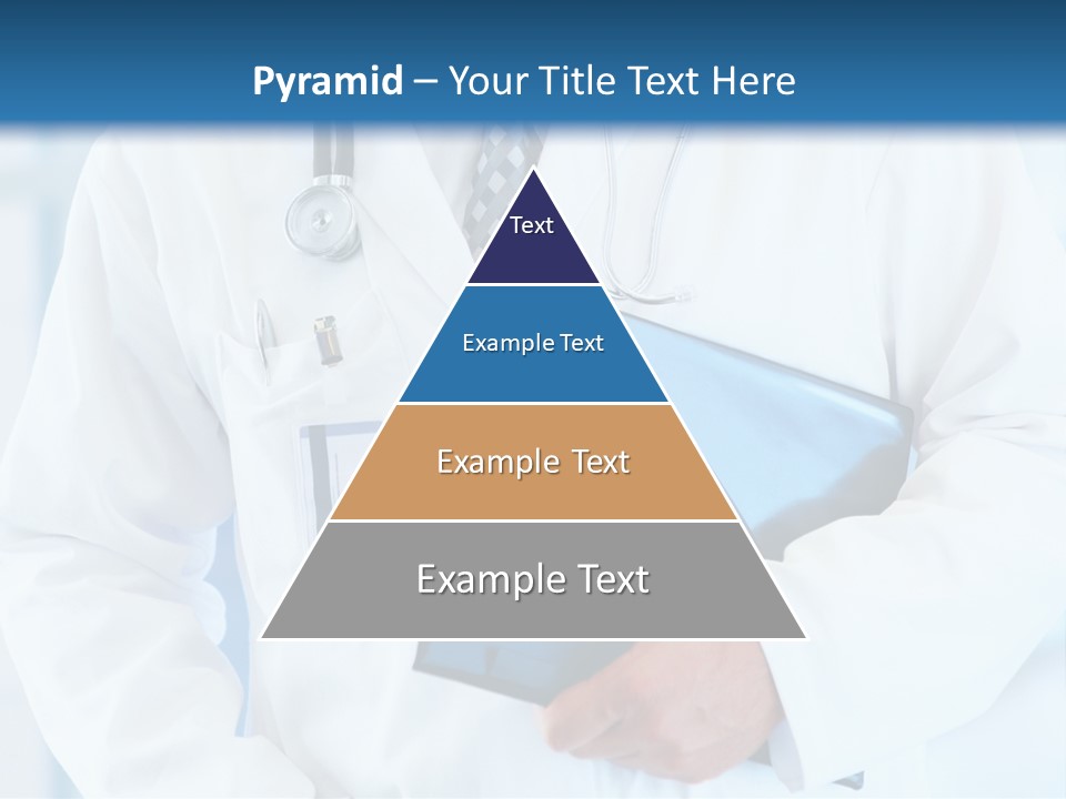 A Doctor Holding A Folder With A Stethoscope On It PowerPoint Template