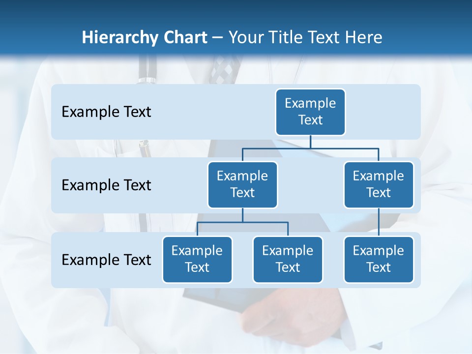 A Doctor Holding A Folder With A Stethoscope On It PowerPoint Template