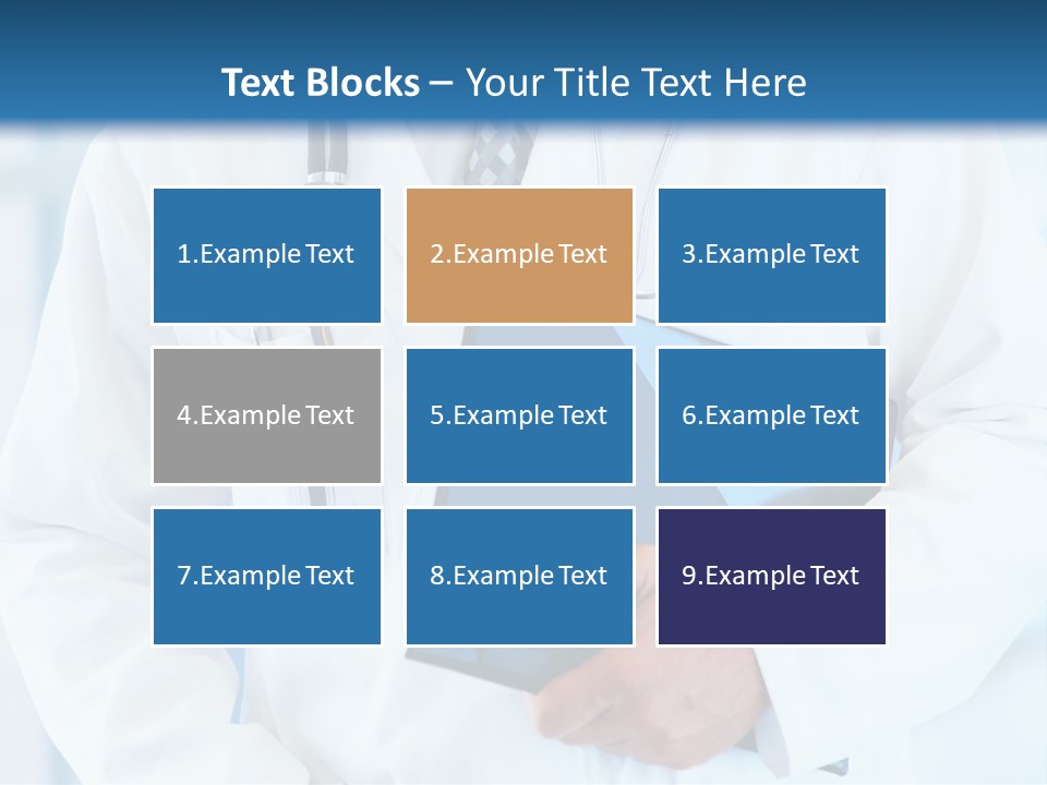 A Doctor Holding A Folder With A Stethoscope On It PowerPoint Template
