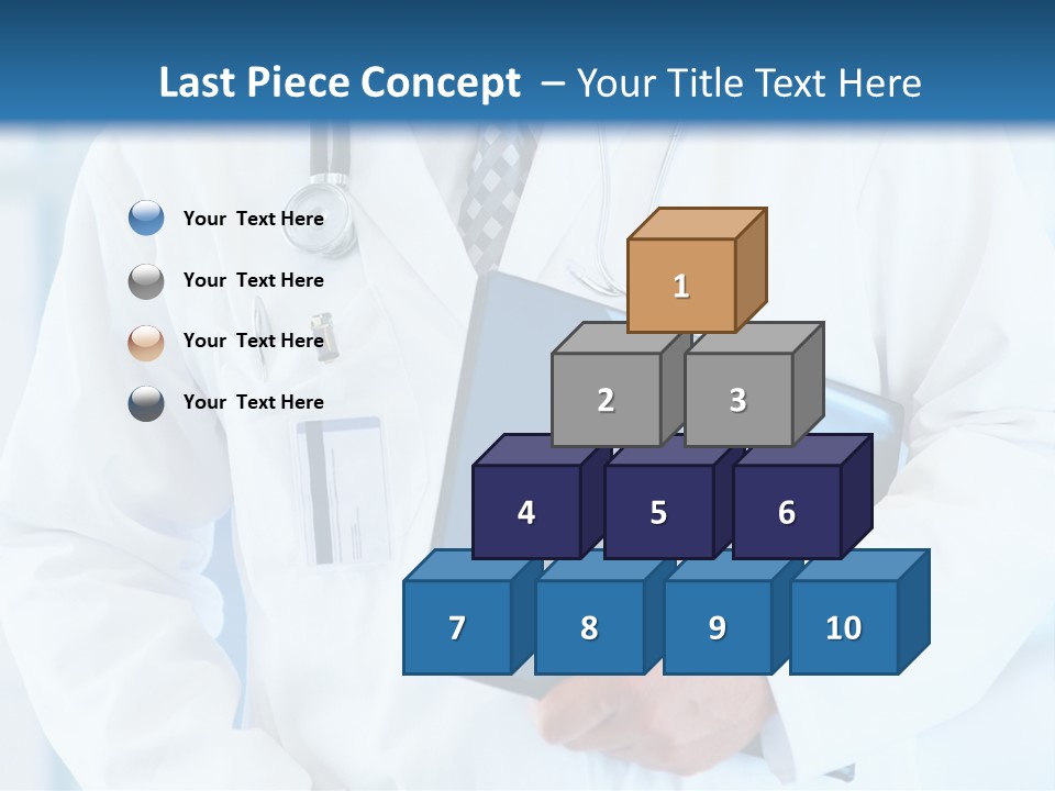 A Doctor Holding A Folder With A Stethoscope On It PowerPoint Template