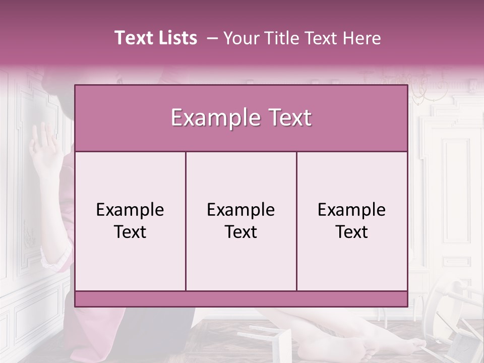 A Woman In A Pink Jacket Sitting On The Floor PowerPoint Template