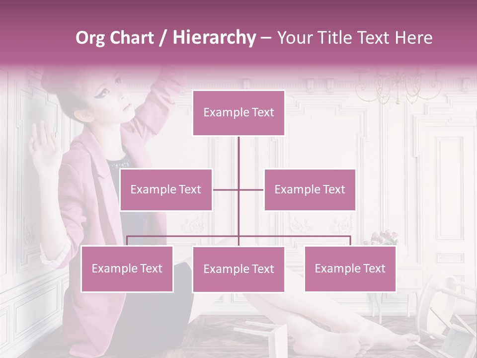 A Woman In A Pink Jacket Sitting On The Floor PowerPoint Template